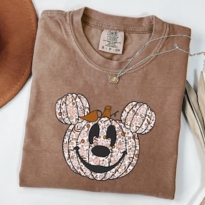 Comfort Colors® Mickey Head T-shirt, Pumpkin Head Shirt, Disney Halloween Shirt, Disneyland Fall Trip Shirt, Halloween Trip Shirt
