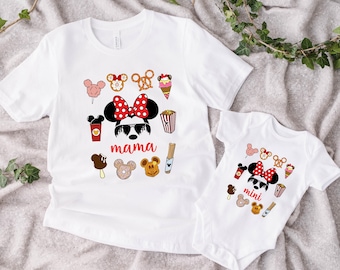 Disney Mama and Mini Matching Shirts, Minnie Mouse Mother's Day T-shirt, Mama Mouse Sweatshirt, Mini Mouse Tee, Mom And Daughter Disney Trip