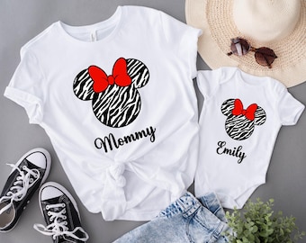Custom Disney Mama And Mini Shirt, Mothers Day Sweatshirt, Mama And Daughter T-shirt, Minnie Mouse Shirt, Mother Daughter Matching Shirt