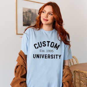 Custom University T-shirt, Custom Design University Sweatshirt, Personalized College Name Sweatshirt, Custom College Sweatshirt