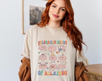 Celebrate Minds of All Kinds Shirt, Autism Awareness Tee, Neurodiversity Shirt, SPED Teacher Top, Special Education Teacher Gift Shirt