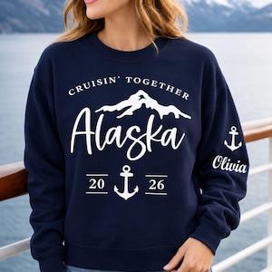 Custom Alaska Cruise 2026 Shirt Sweatshirt, Alaska Bear Travel, Northern Adventure Graphic Tee, Alaska Nature Family Cruise Top