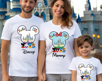 Custom Disney Trip 2025 Shirt, Personalized Disney 2025 Sweatshirt, Holiday Family Vacation Shirts, Disneyworld Shirt, Disney Squad Shirt