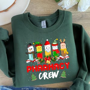 Christmas Pharmacy Crew Shirt, Pharmacy Christmas Sweatshirt, Christmas Group Shirt, Pharmacy Team Sweatshirt, Pharmacist Holiday Gift