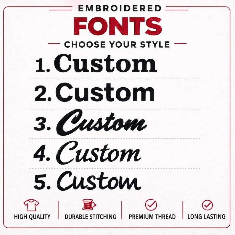 Embroidered Fonts