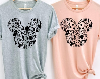 Disney Shirt, Disney Ear Shirt, Disney Family Shirt, Mickey-Minnie Mouse Sweatshirt, Disney Couple T-shirt, Disney Shirt for Women