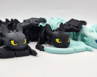 Flexi Toothless & Light Fury