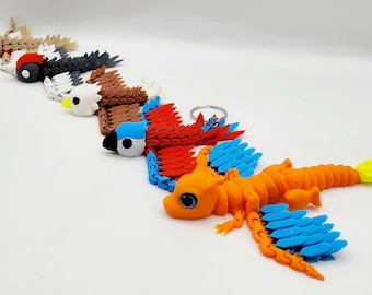 Pocket Pets - FlexI Pet Collection - Pocket Robin, Woodpecker & Eagle - 3D Print Files
