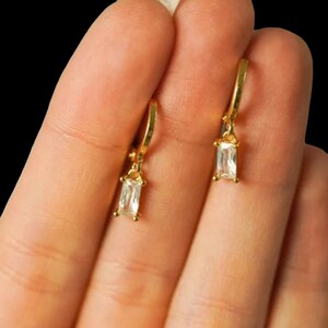CZ Gemstone Earring, 925 Sterling Silver, Cubic zirconia, Different Colour CZ Gemstone, Handmade Jewelry, Gift For Her, Wedding Jewelry