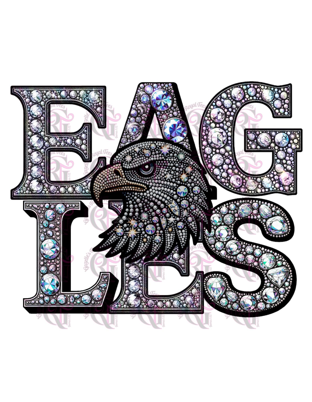Purple Rhinestone Eagle Faux Rhinestone Eagles PNG - Etsy