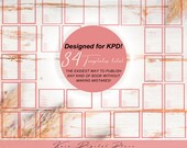 KDP Interior Template Pack - Alle 17 Größen - Vorlagen von 5" x 8" bis 8.27" x 11.69" - Rote Version