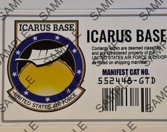 Stargate Universe Icarus Base Production Replica Sticker