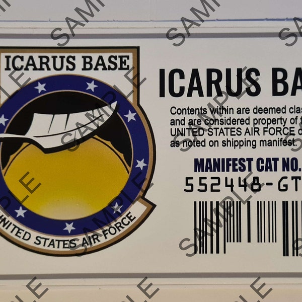 Stargate Universe Icarus Base Production Replica Sticker