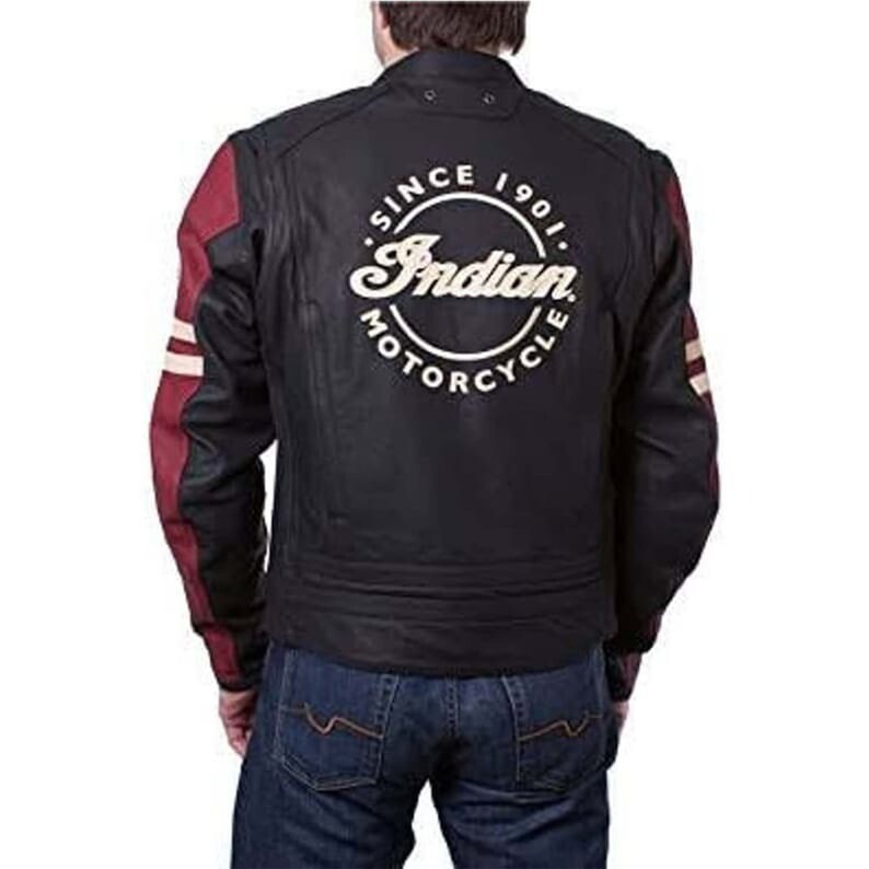 Indian Motorcycle Leather Jacket Premium Quality Black Biker - Etsy