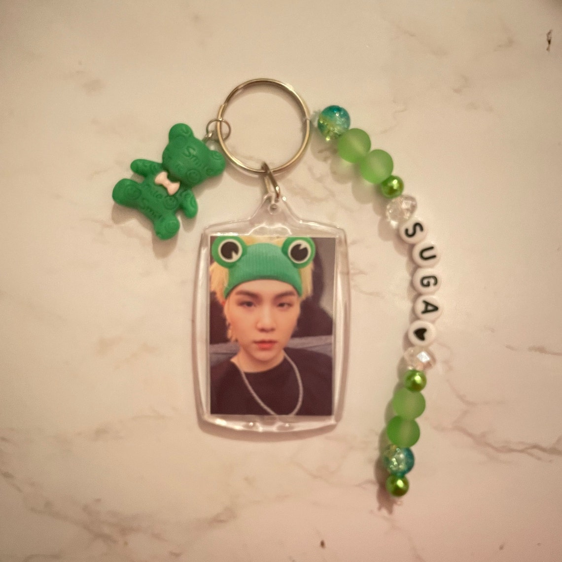 BTS Suga Keychain, Kpop Keychains, Min Yoongi, BTS SUGA, Gift for Army