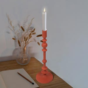 Carmine Metal Candle Stand Decorative Home Lighting Art Piece Taper Candlestick Holder Pillar candle Stand Wedding Lighting Decor Gift