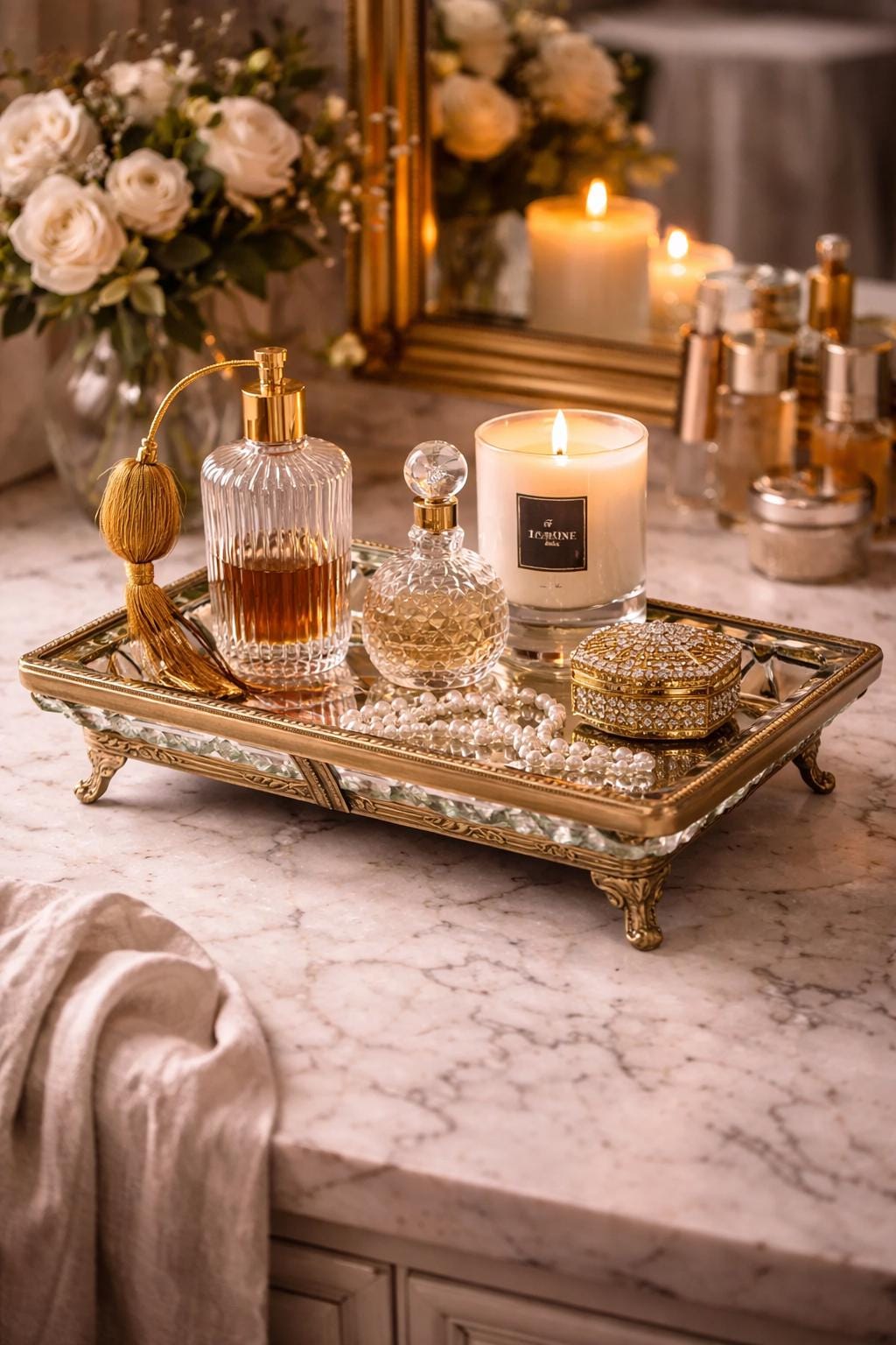 Plateau De Service En Lucite Et Laiton En Forme De Coquille De Tortue Style Christian Dior 1970