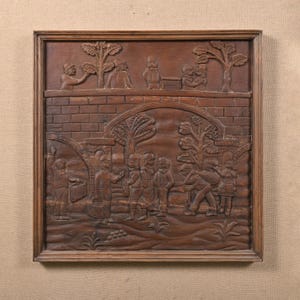 26 x 26 Inches Handmade Carved Vintage Wood Panel Intricately Carved Wooden Wall Decor Solid Wood Ornate Unique Home Living Room Decor Gift