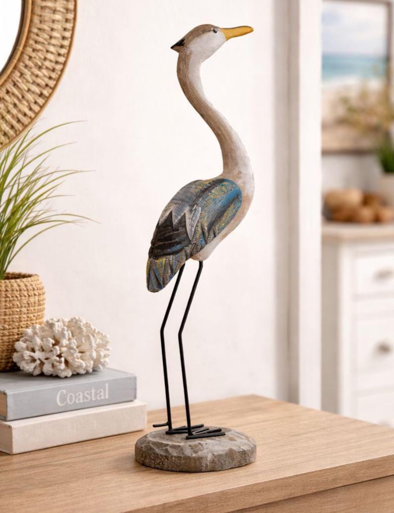 crane Bird figurine