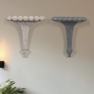 Wooden Hand Carved Wall Bracket Shelf Indian Distressed Finish Handmade Home Interior Decoration Wall Ornamental Housewarming Decor Gift