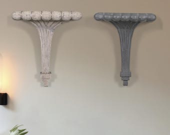 Wooden Hand Carved Wall Bracket Shelf Indian Distressed Finish Handmade Home Interior Decoration Wall Ornamental Housewarming Decor Gift