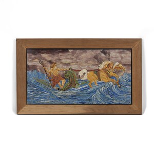 Stone Inlaid Marble Wall Panel Handmade Wooden Framed Pietra dura Marble Wall Art Living Room Wall Hanging Home Décor Wall Decor Gift