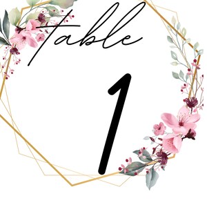 Printable Table Numbers - Etsy