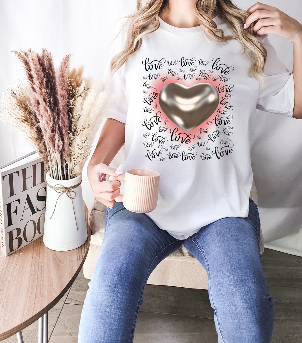 Love Unisex T-Shirt, Valentine'S Day Shirt, Love Shirt, Friend Shirt, Girlfriend Shirt, Mom Shirt, Daughter Shirt, Emotion Shirt Amitytees
