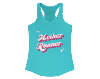Mutter Läufer - Frauen Racerback Tank - Läufer Geschenke - Läufer Shirt - Fitness Shirt - Geschenk für Läufer - Mama Läufer Geschenk - Barbie