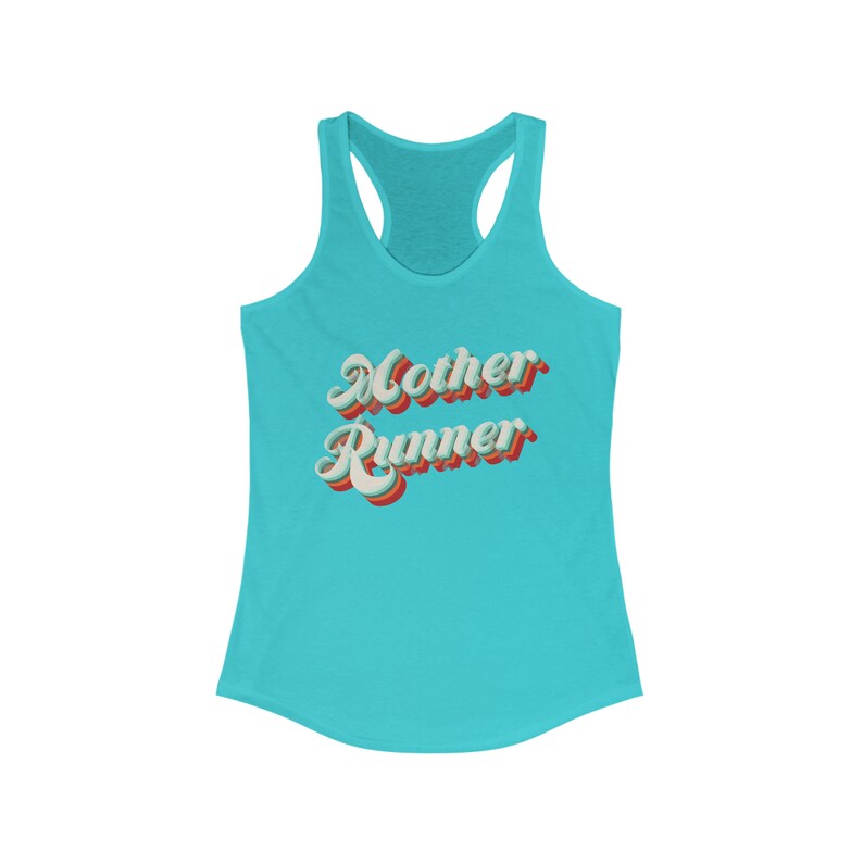 Mutter Läufer - Frauen Racerback Tank - Laufshirt - Läufer Geschenk - Läufer Shirt - Fitness Shirt - Geschenk für Läufer - Geschenk für Mama die läuft Bild 7