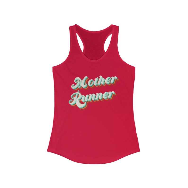 Mutter Läufer - Frauen Racerback Tank - Laufshirt - Läufer Geschenk - Läufer Shirt - Fitness Shirt - Geschenk für Läufer - Geschenk für Mama die läuft Bild 4