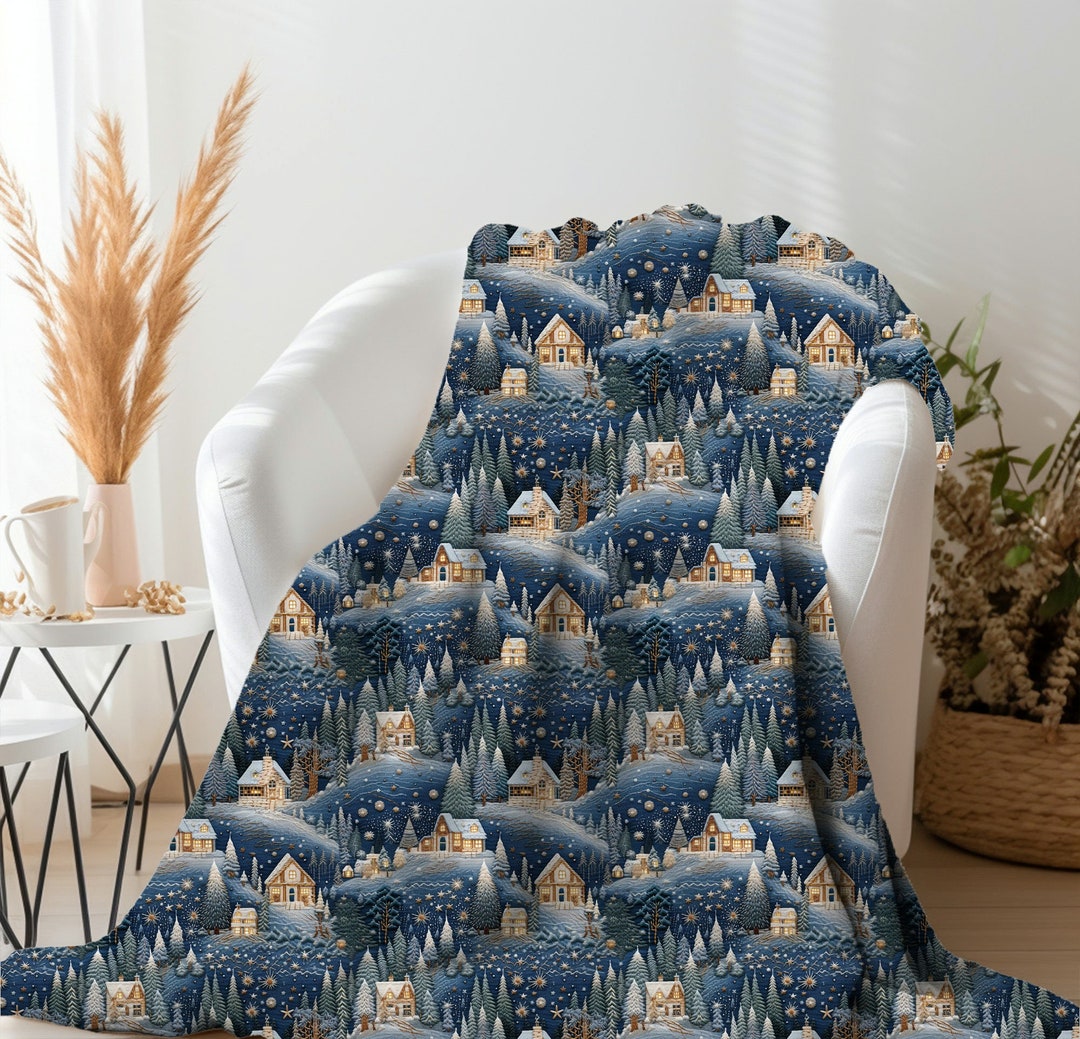 Festive Village Quilted Blanket NCU0NT091 main image 1