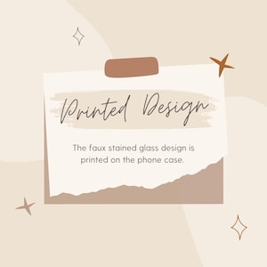 Funda para teléfono con diseño de luna, funda mística con luna celestial y estrellas de imitación de vidriera, funda para teléfono con cielo estrellado para Galaxy iPhone Pixel imagen 15
