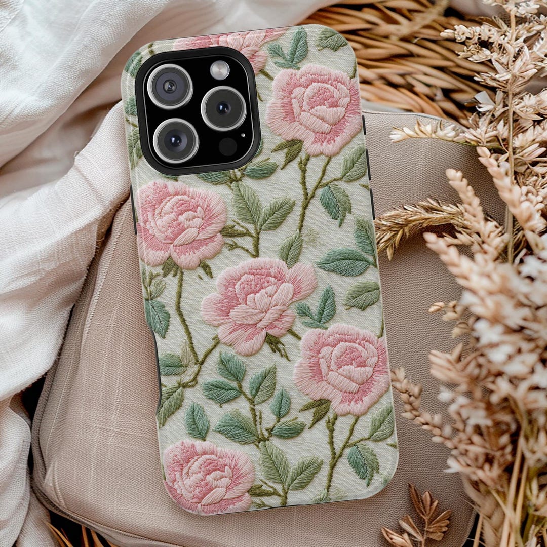 Climbing Rose Phone Case Floral Magsafe Compatible Case for iPhone 16 ...