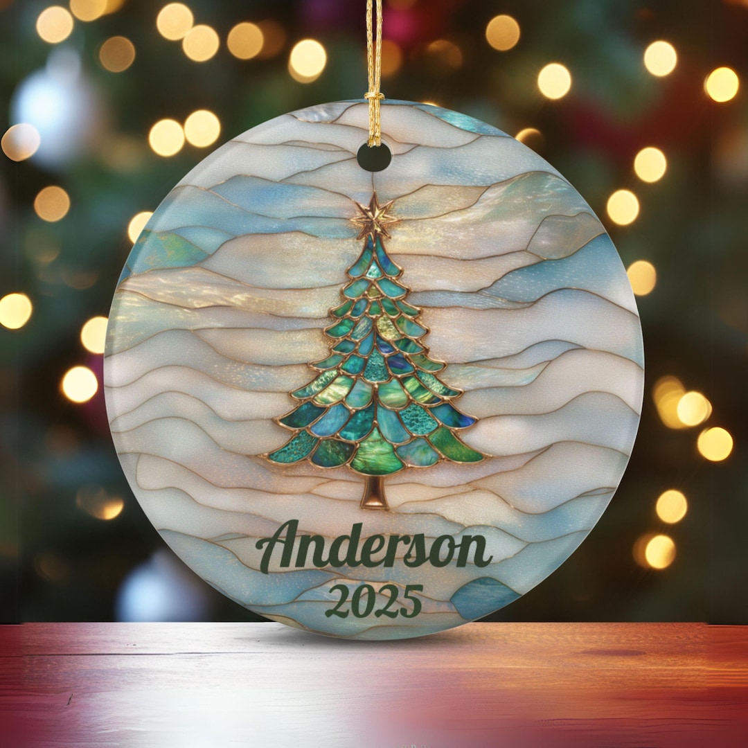 Personalized Christmas Ornament, Custom Name Xmas Keepsake 2025 ...