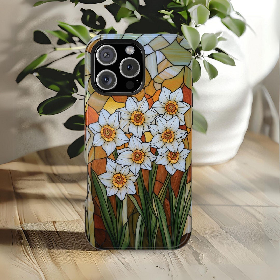 Daffodils Phone Case Magsafe Compatible Spring Flowers Cover Floral ...