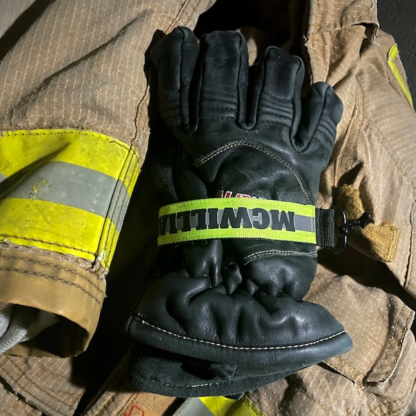Customizable Firefighter Glove Strap - Firefighter, Firefighter Gift, Firefighter Girlfriend, Firefighter and Nurse, Firefighter Engraved