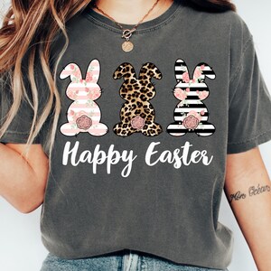 Watercolor Bunny Shirt, Happy Easter Shirt, Colorful Rabbit Sweatshirt, Easter Day T-Shirt, Funny Easter Shirt, Easter Rabbit Tee