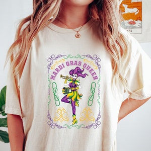 Mardi Gras Queen Tee, Mardi Gras, Mardi Gras Shirt, Louisiana Sweatshirt, Mardi Gras Carnival 2024 Shirt, Mardi Gras Shirt For Women