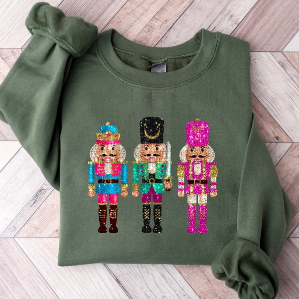 Nutcracker Sequin Sweatshirt Etsy