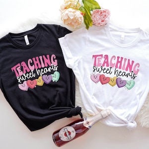 Valentines Day Teacher Sweatshirt, Love Teacher Shirt, Valentines Day Shirt, Teaching Sweethearts Teacher Shirts,Teacher Valentines Day Gift