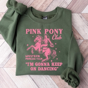 Pink Pony Club T-shirt, I&#39;m Gonna Keep On Dancing Shirt, Pride Music Shirt, Western Princess Tour Tee