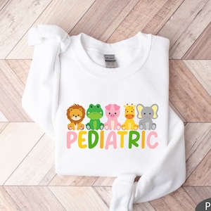 Pediatrics Sweatshirt, Pediatrics Animal Shirt, PEDS Sweatshirt, Pediatric Nurse Gift, Pediatrics Gift, Peds Nurse Shirt, Cute Peds Crewneck
