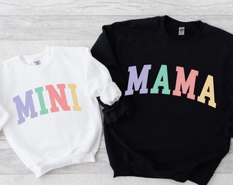 Mama and Mini Sweatshirts, Mama Sweatshirt, Mother Daughter Shirts, Best Gifts for Moms, Matching Mommy and Me Shirts