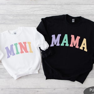 Mama and Mini Sweatshirts, Mama Sweatshirt, Mother Daughter Shirts, Best Gifts for Moms, Matching Mommy and Me Shirts