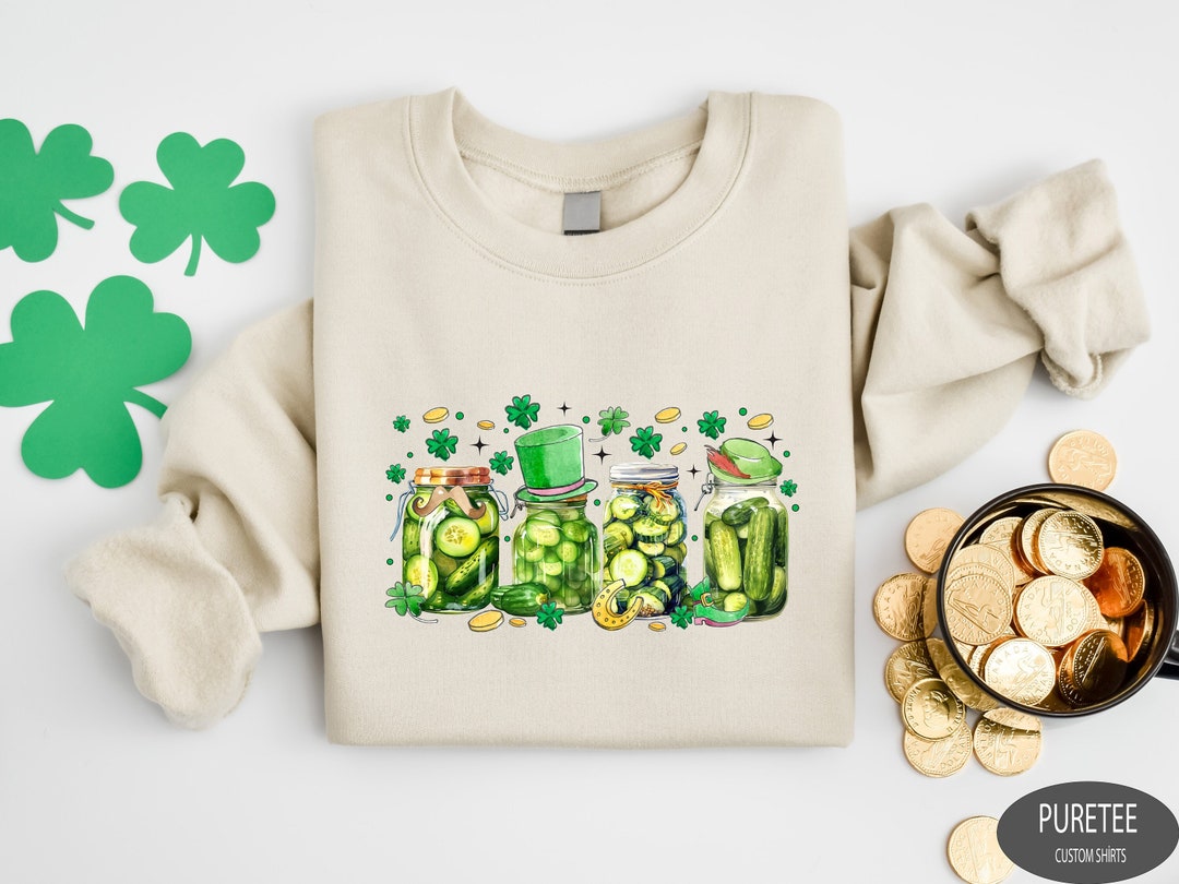St Patrick's Day Pickle Sweatshirt,st Patrick's Day Sweatshirt,pickle
