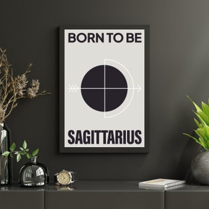 Impression du zodiaque Sagittaire, cadeau d&#39;anniversaire du zodiaque Sagittaire, impression signe Sagittaire, Sagittaire imprimable, impression numérique Sagittaire