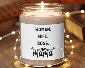 Mama Scented Soy Candle, 9oz, Mother's day gift candle, woman, wife, boss, Mama candle, scented candle, gift for her, candle gift