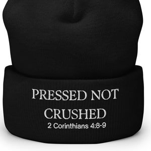 Embroidered Bible Verse Beanie, Meaningful Christian Gifts, Christian Beanie for Him, Church Events Hat, Faith Based Gift Religious Apparel
