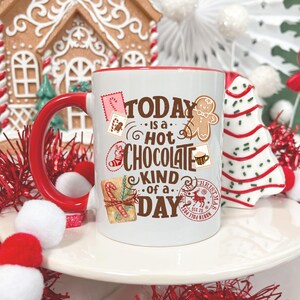 Vintage Christmas Mug: Hot Chocolate Lover Gift